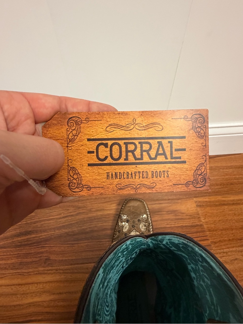 Corral Glitter Inlay Cowboy Boots - Picture 6 of 6